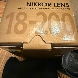 Nikon NIKKOR 18-200mm Lens - Gold and Black